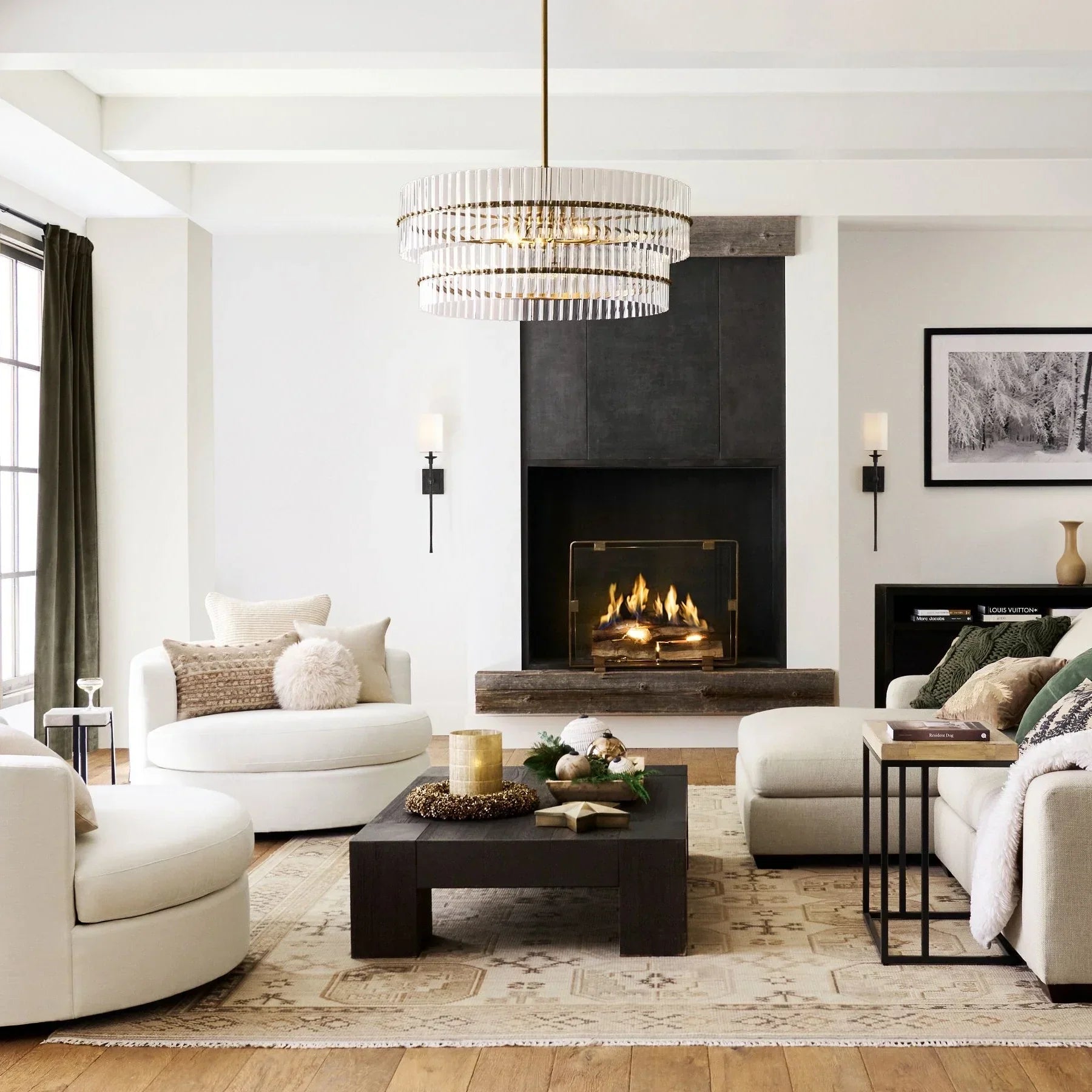 Macy Crystal Round Chandelier
