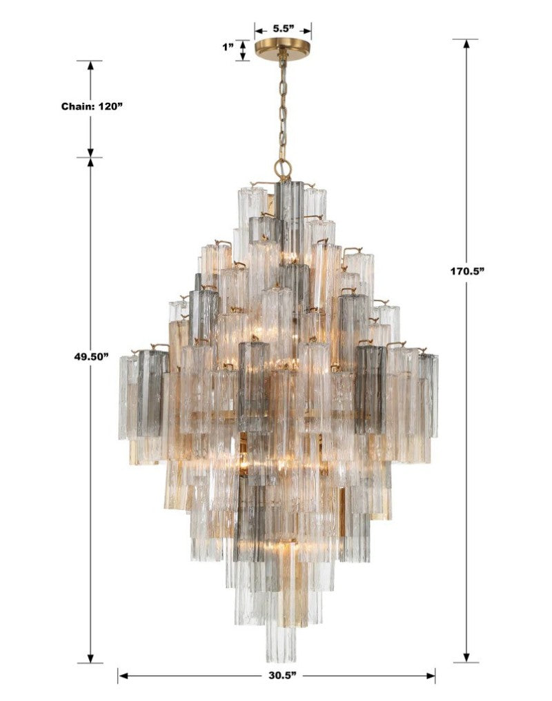 Ayla Tiered 20-Light Chandelier
