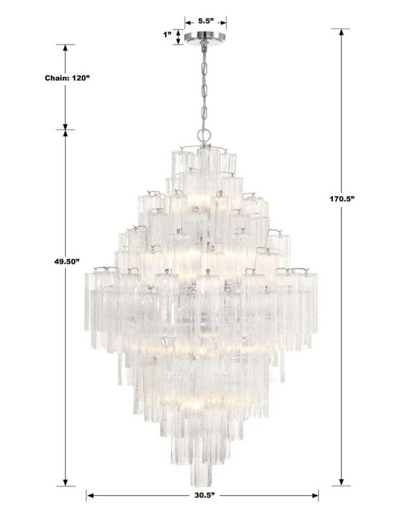 Ayla Tiered 20-Light Chandelier