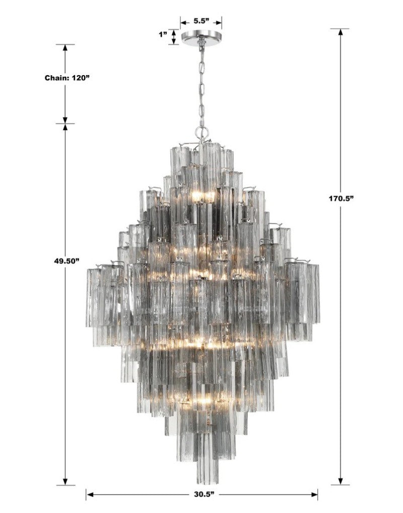 Ayla Tiered 20-Light Chandelier