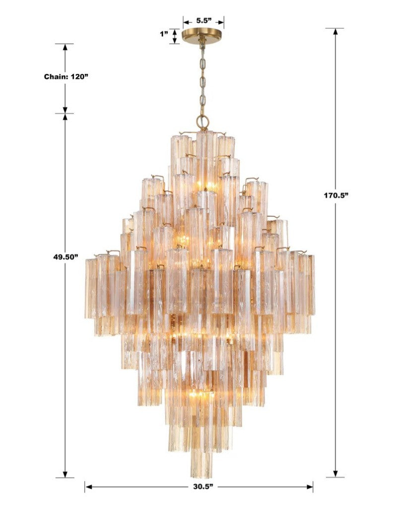 Ayla Tiered 20-Light Chandelier