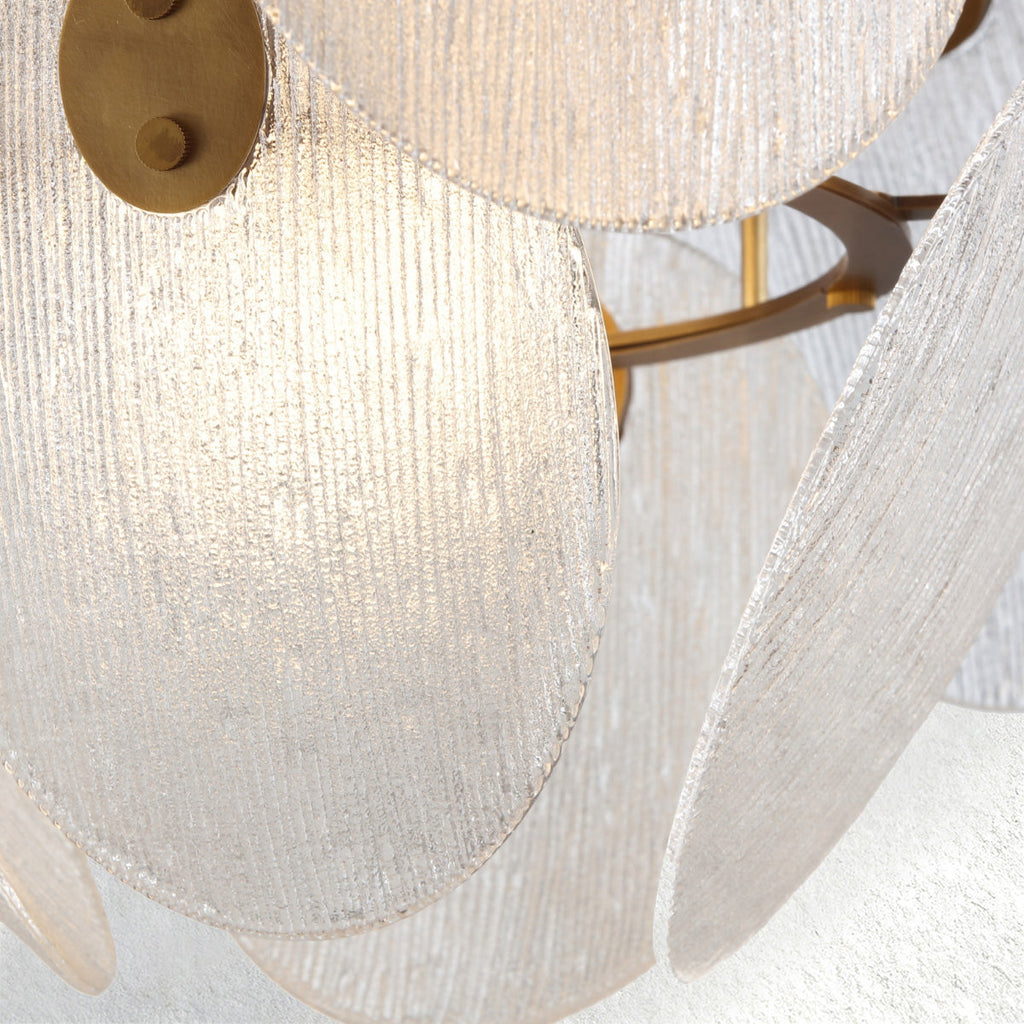 Snow Petal Glass Chandelier