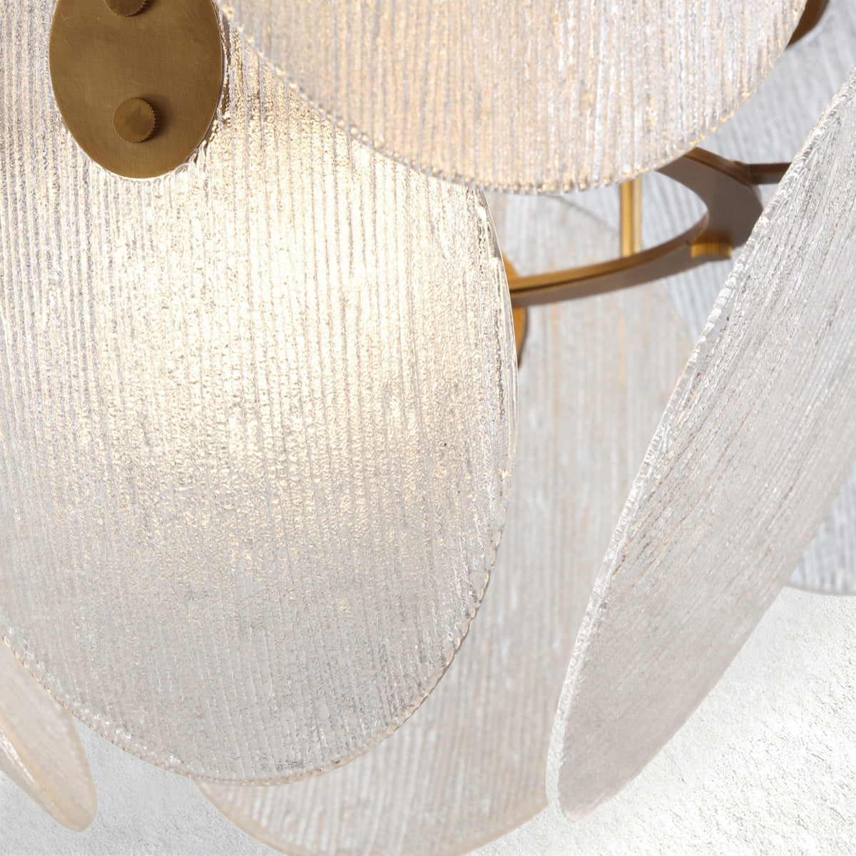 Snow Petal Glass Chandelier