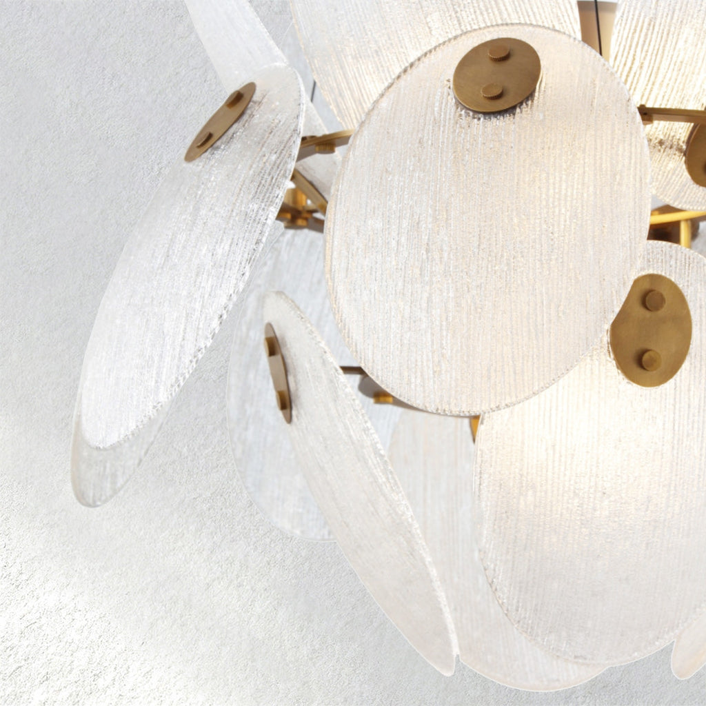 Snow Petal Glass Chandelier