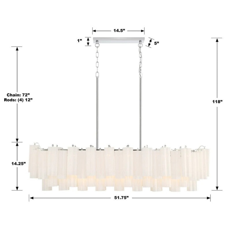 Ayla Linear 14-Light Chandelier