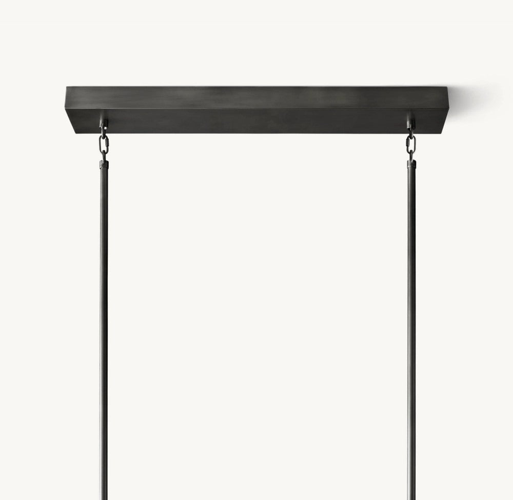 Akachon Rectangular Chandelier 54"