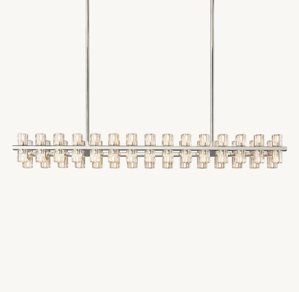 Akachon Rectangular Chandelier 54"