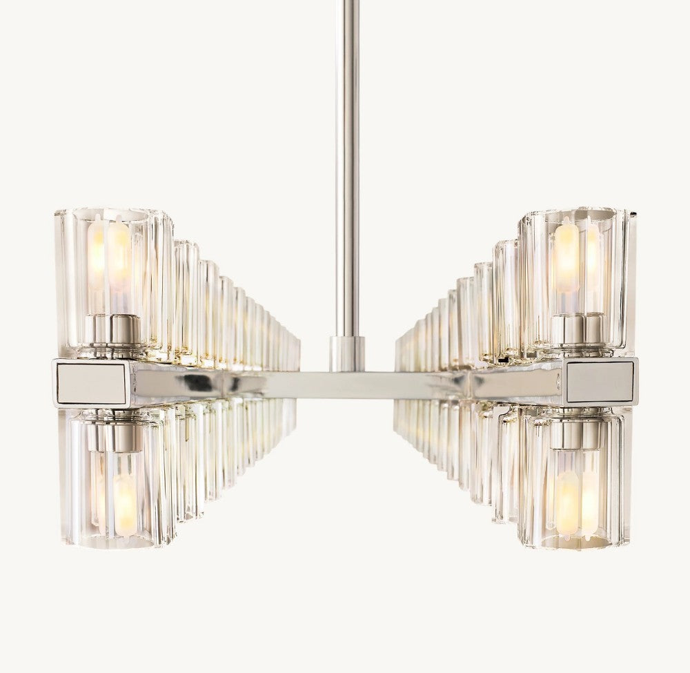 Akachon Rectangular Chandelier 54"