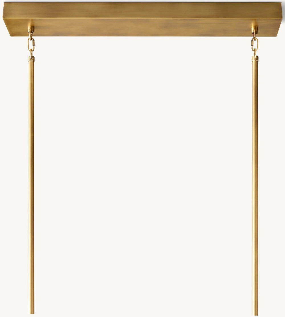 Akachon Rectangular Chandelier 54"