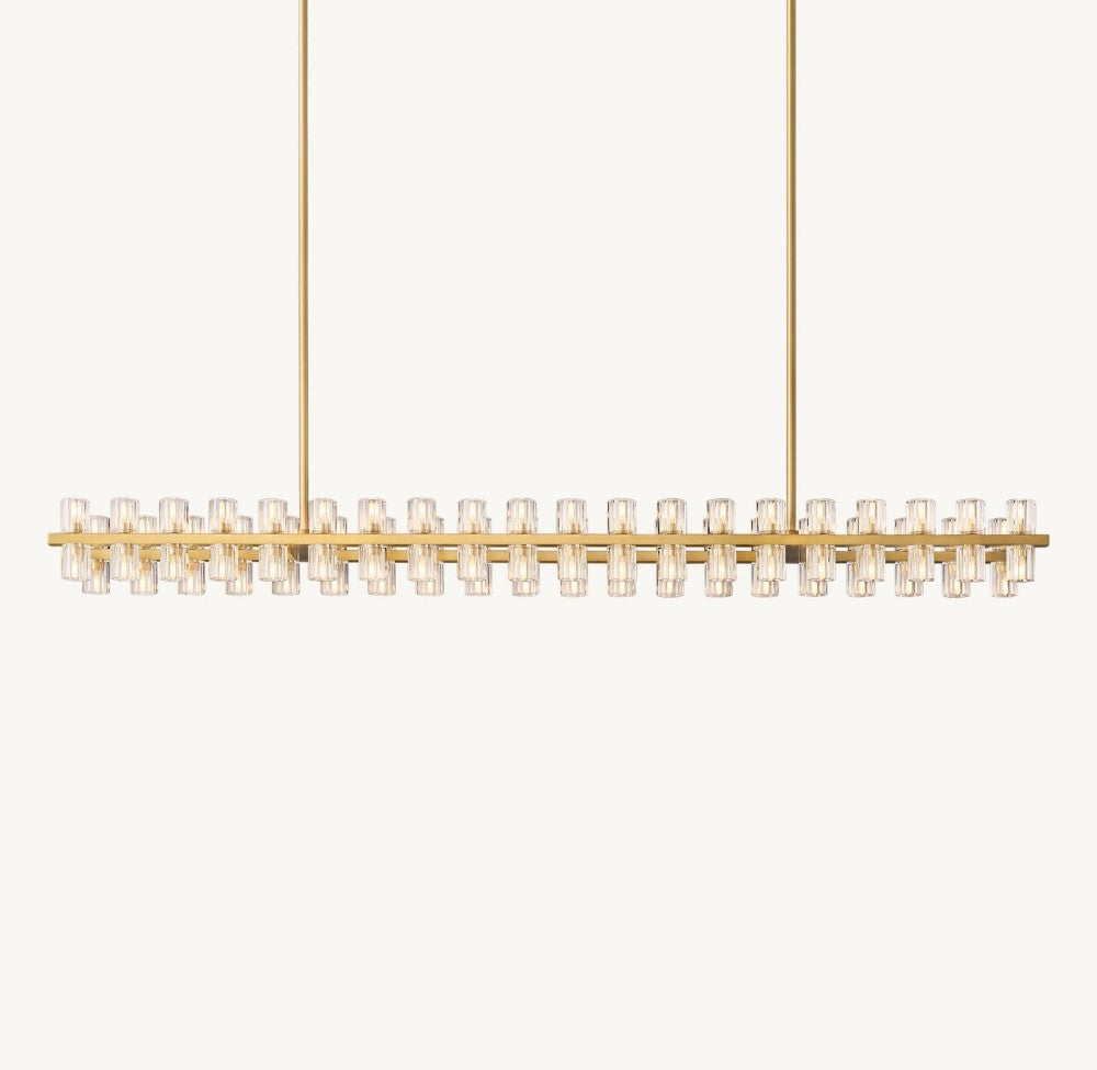 Akachon Rectangular Chandelier 72"