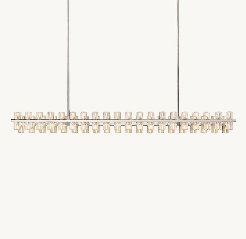 Akachon Rectangular Chandelier 72"