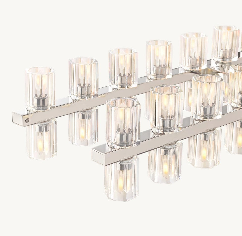 Akachon Rectangular Chandelier 72"