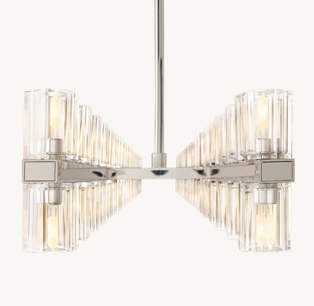Akachon Rectangular Chandelier 72"