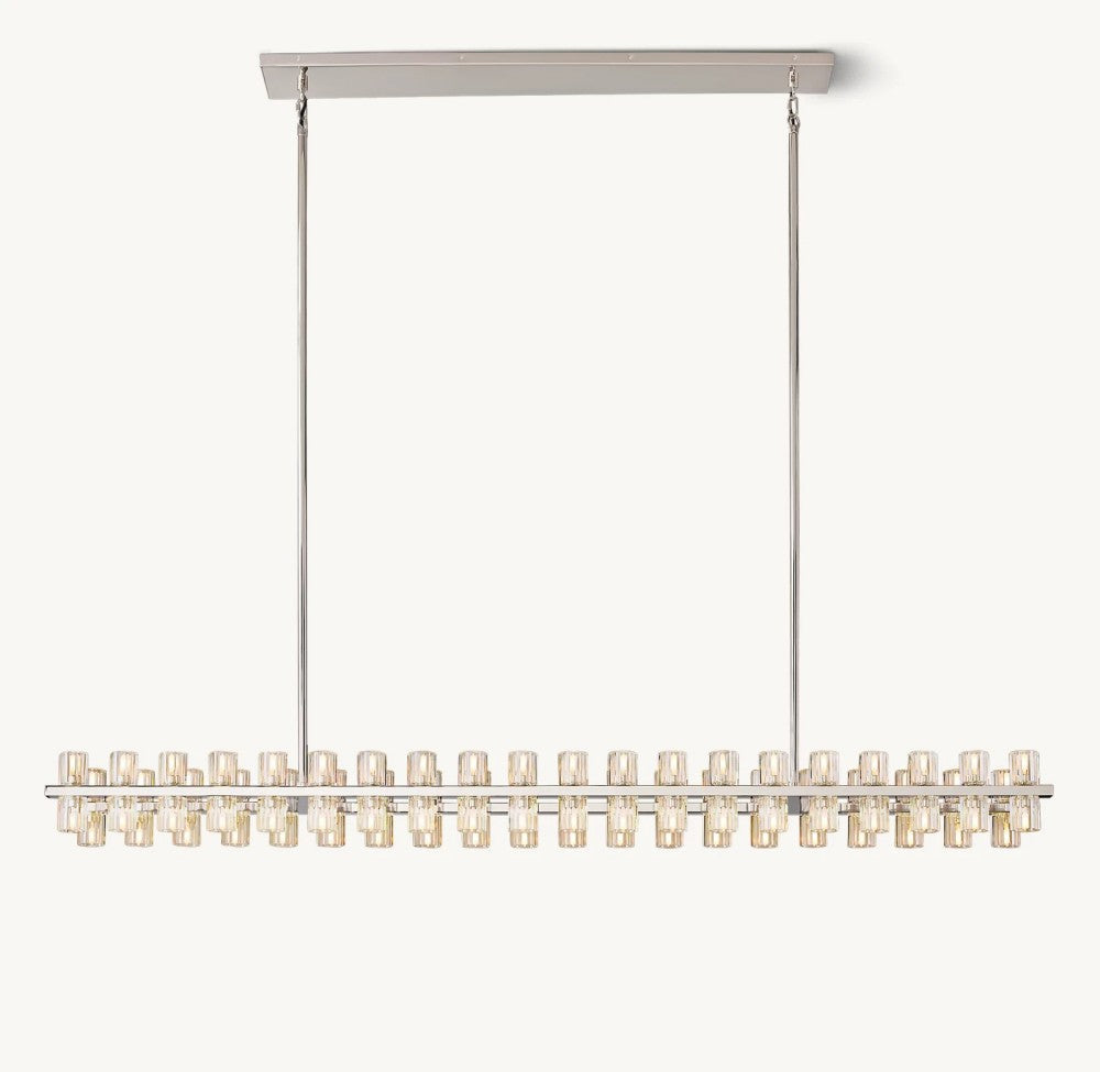 Akachon Rectangular Chandelier 72"