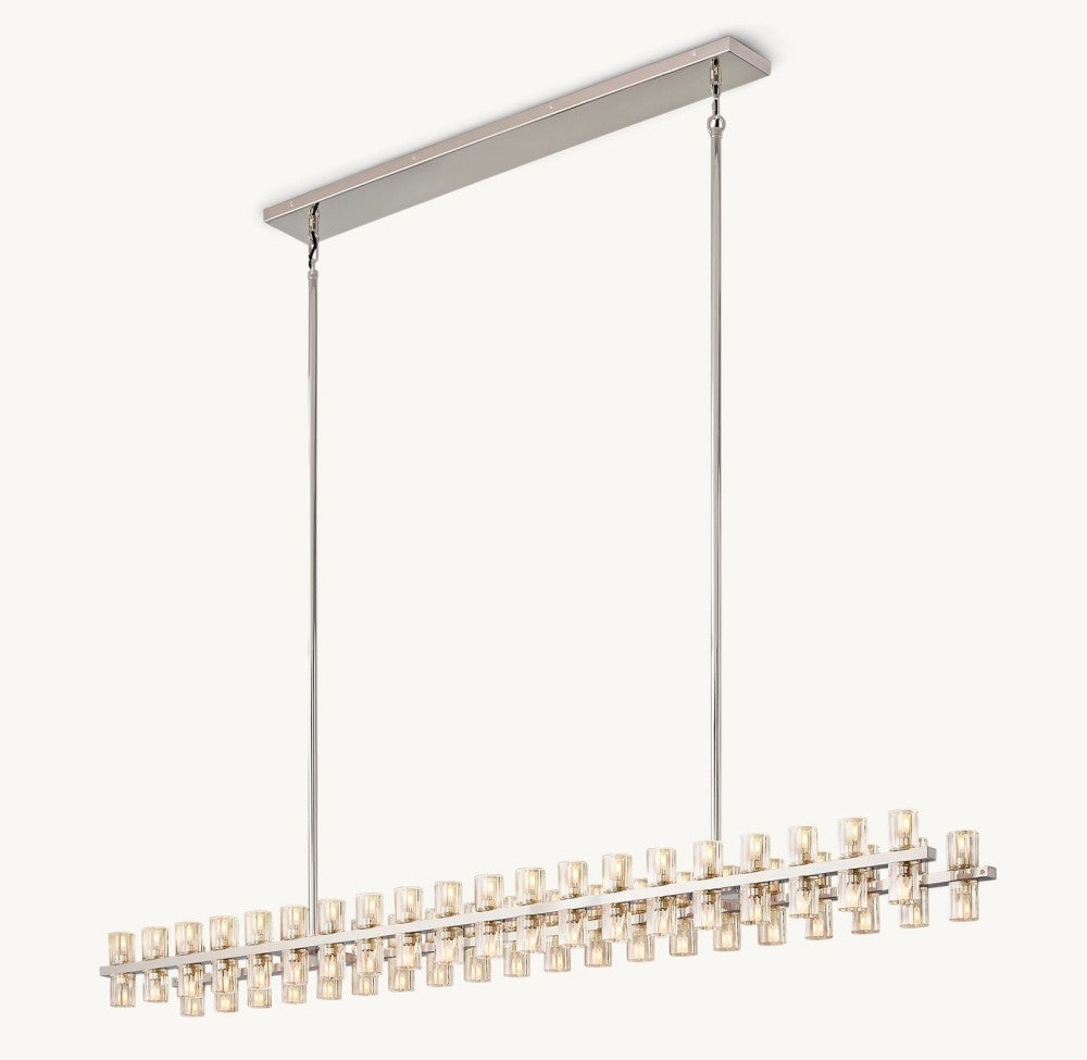 Akachon Rectangular Chandelier 72"