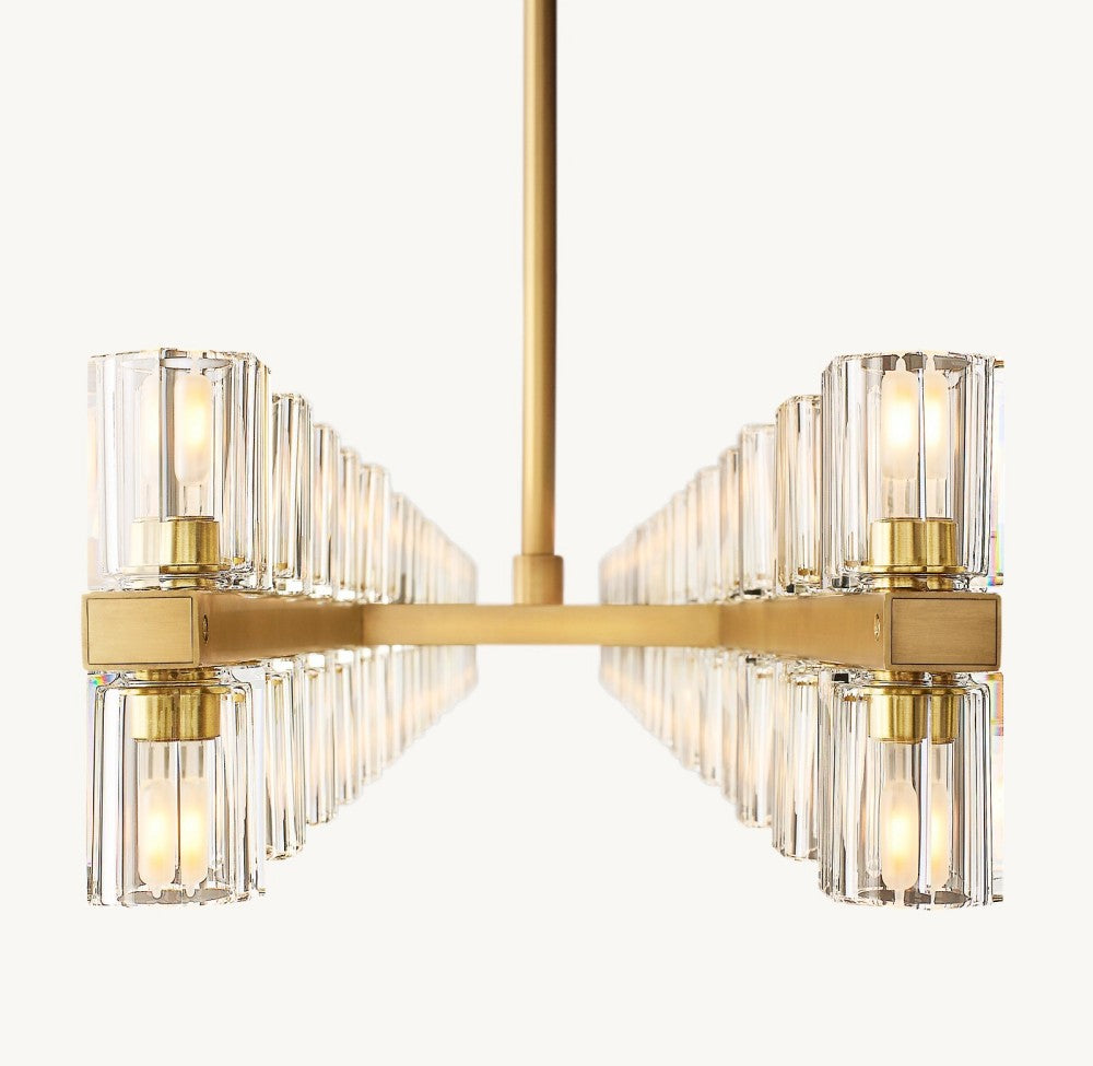 Akachon Rectangular Chandelier 72"