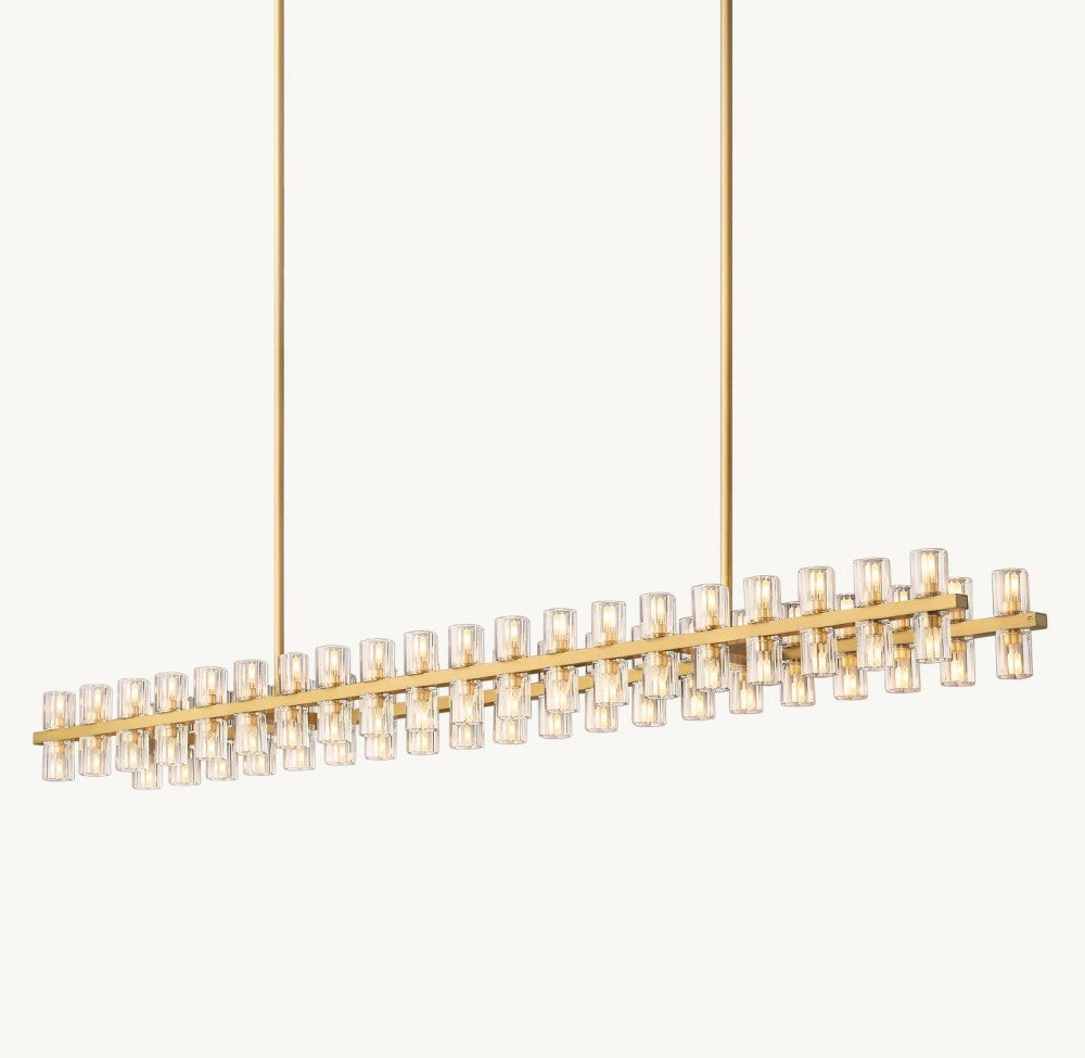 Akachon Rectangular Chandelier 72"