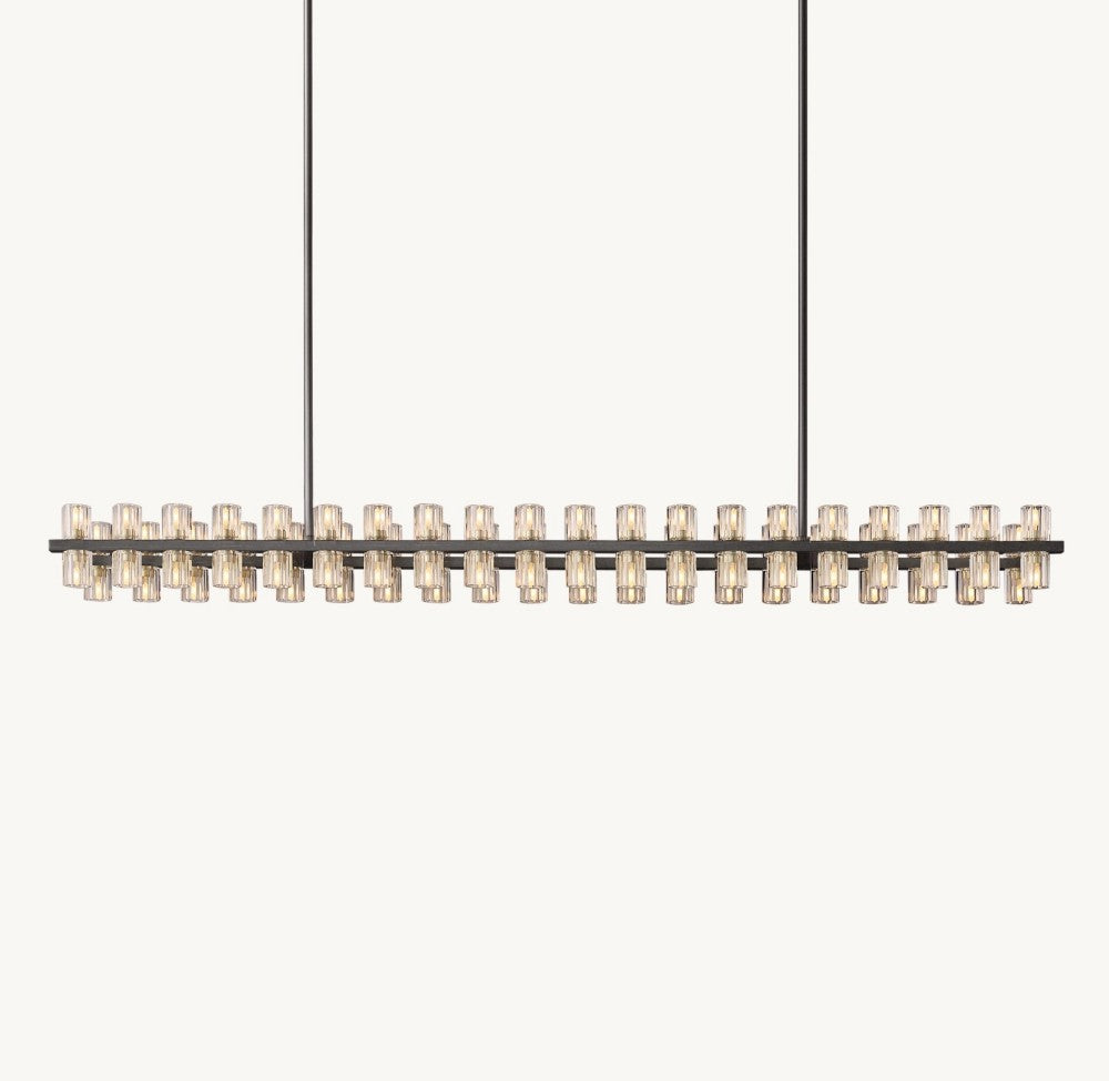 Akachon Rectangular Chandelier 72"