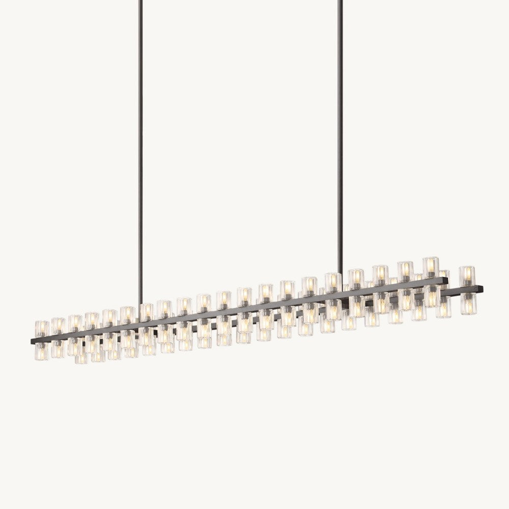 Akachon Rectangular Chandelier 72"