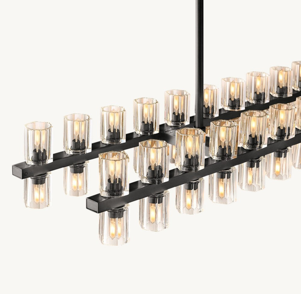 Akachon Rectangular Chandelier 72"