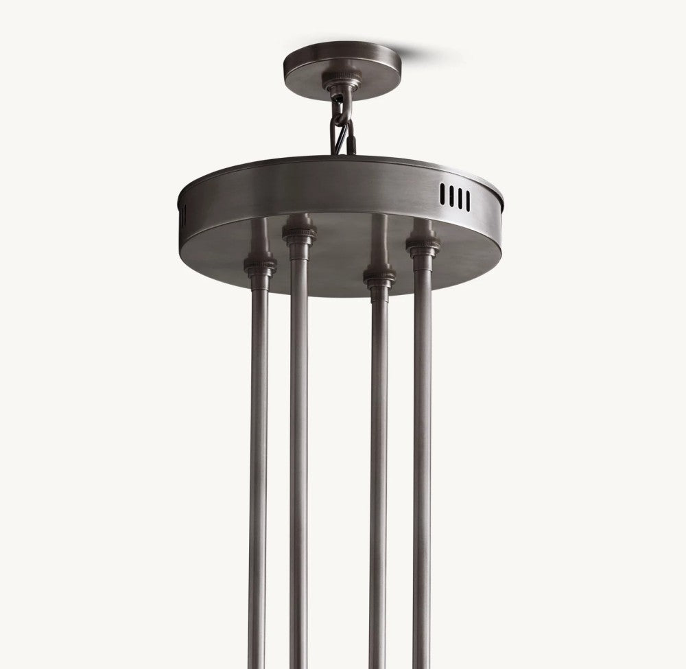 Akachon Round Two-Tier Chandelier 60"