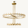 Akachon Round Two-Tier Chandelier 60"