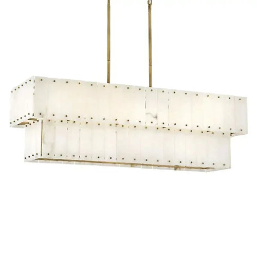 Alabaster Rancho 2-Tier Linear Chandelier