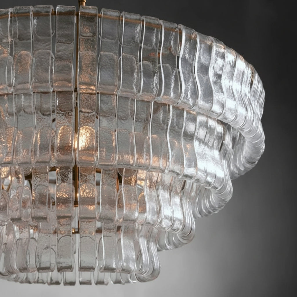Ghiaccia Glass Round Chandelier