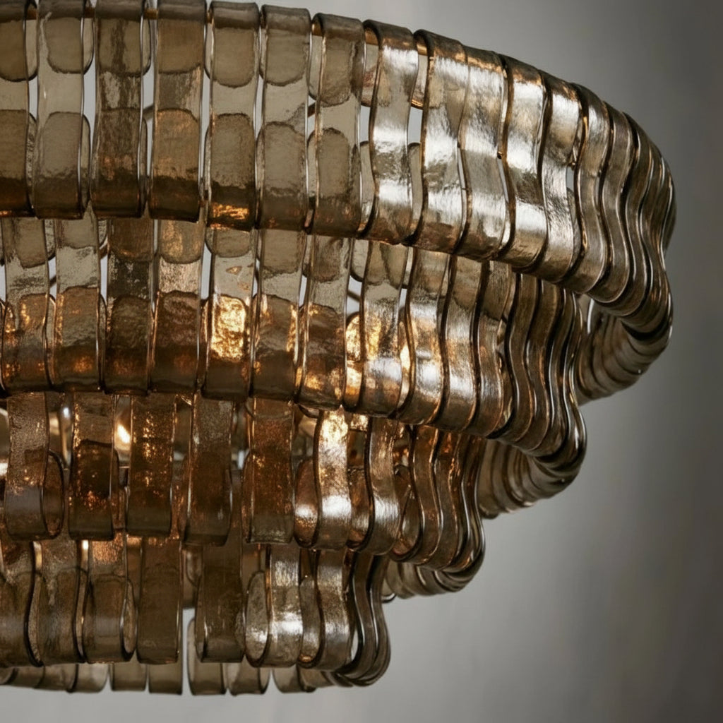 Ghiaccia Glass Round Chandelier