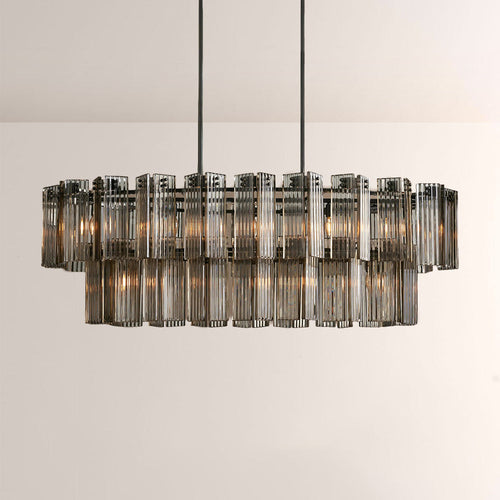 Art Glass Delsia Linear Chandelier