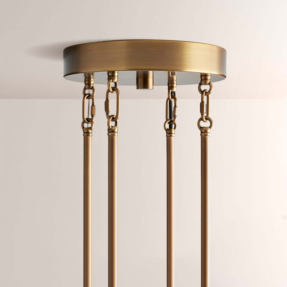 Art Glass Delsia Round Chandelier 48"