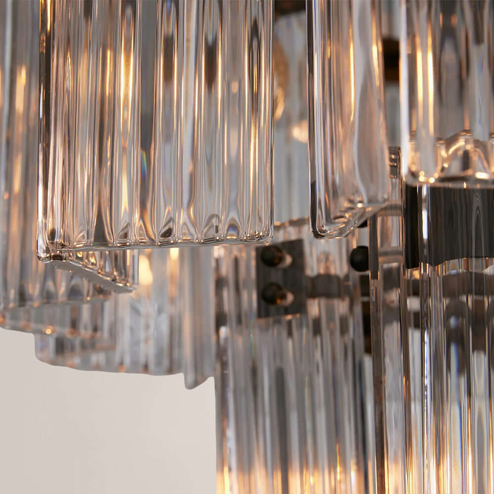 Art Glass Delsia Round Chandelier 48"