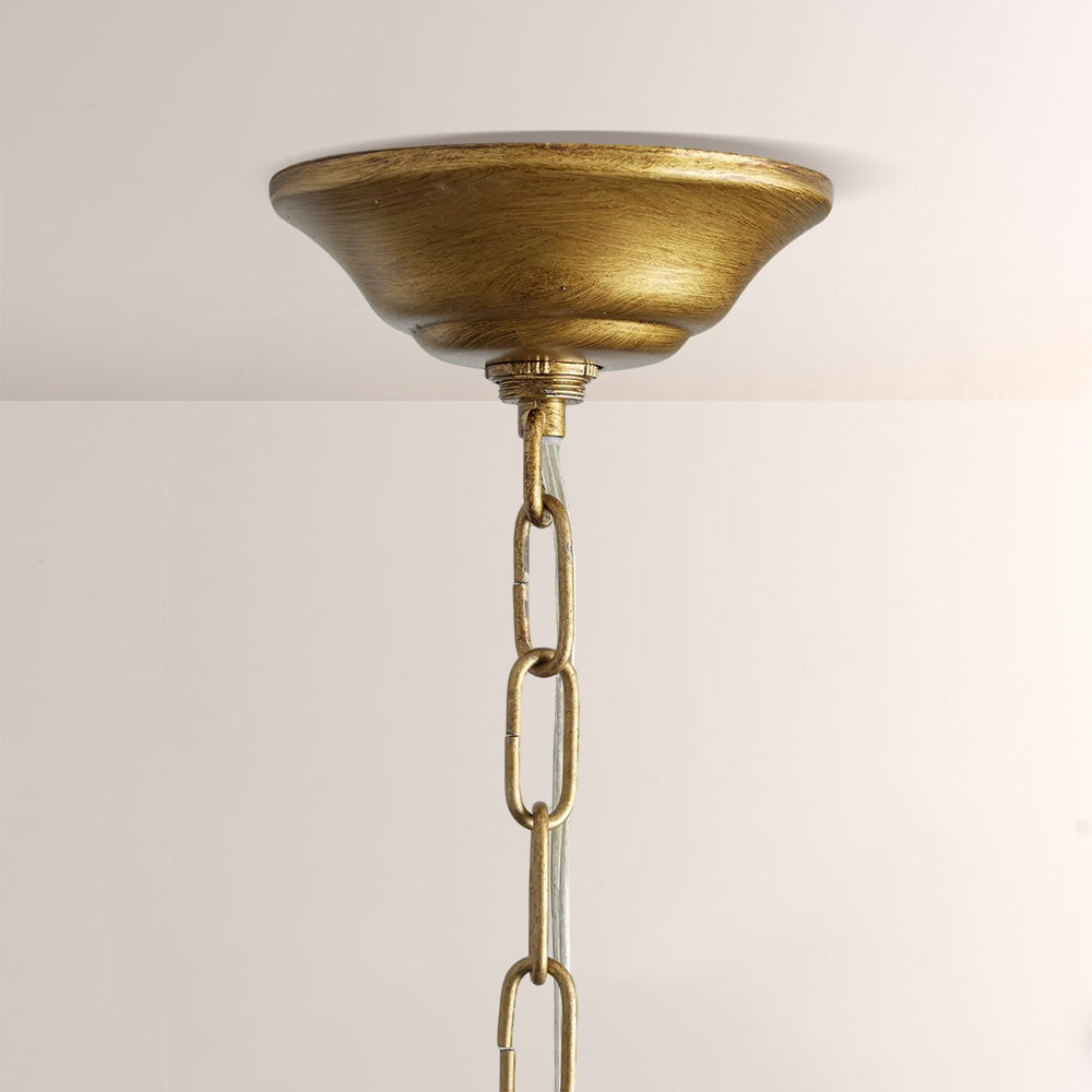 Aubluxe Round Two-Tier Chandelier