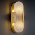 Brass Alabaster Wall Sconce