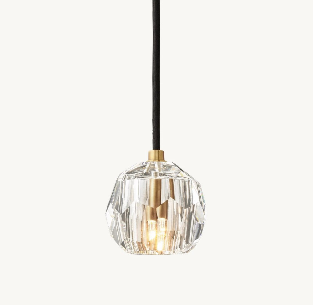 Bulle Cristal Glass Cord Pendant