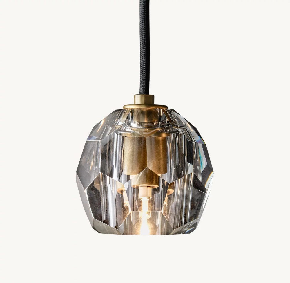 Bulle Cristal Glass Cord Pendant