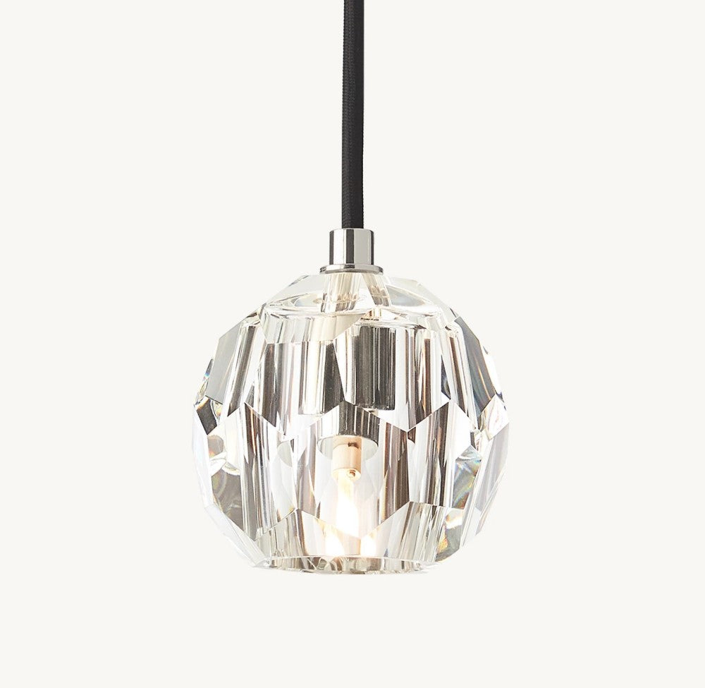 Bulle Cristal Glass Cord Pendant