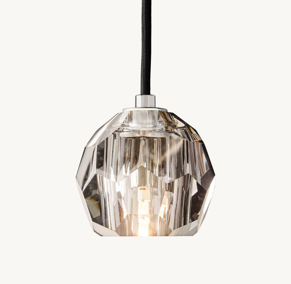 Bulle Cristal Glass Cord Pendant