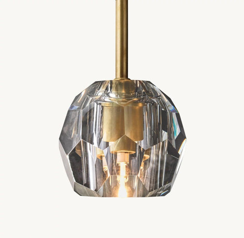 Bulle Cristal Glass Rod Pendant