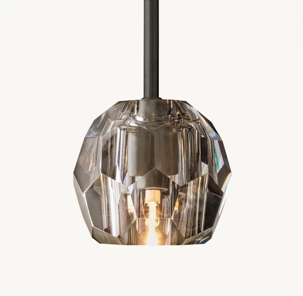 Bulle Cristal Glass Rod Pendant