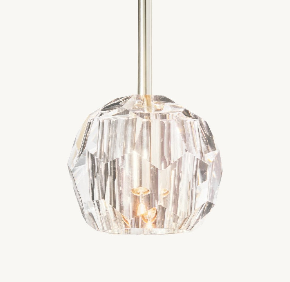 Bulle Cristal Glass Rod Pendant