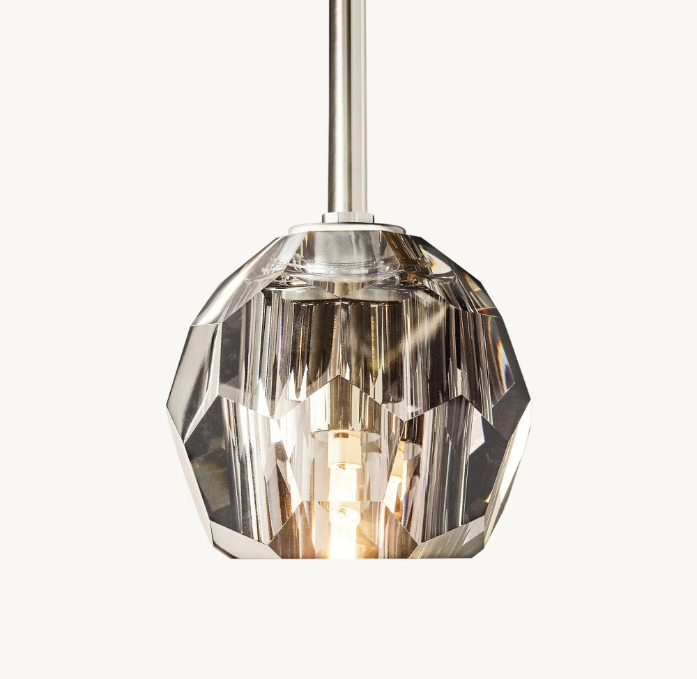 Bulle Cristal Glass Rod Pendant