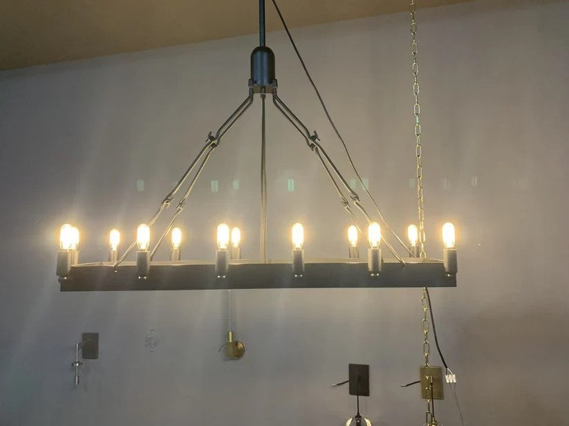 Camena Vintage Candelabra Rectangular Chandelier