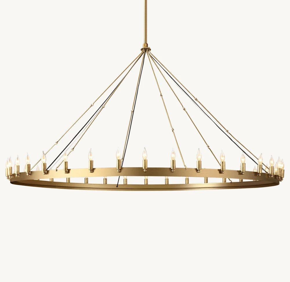 Camena Vintage Candelabra Round Chandelier