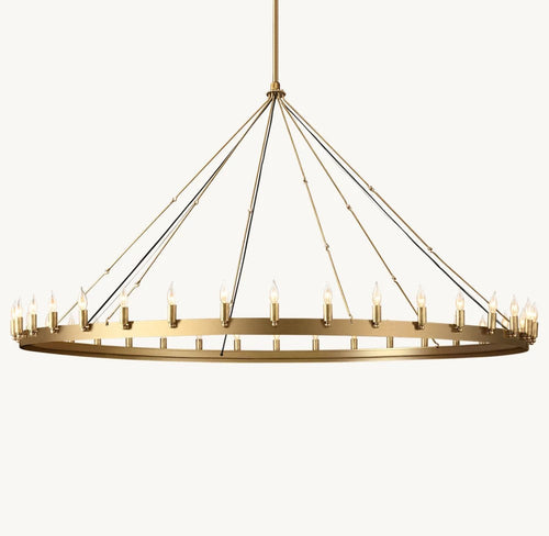 Camena Vintage Candelabra Round Chandelier