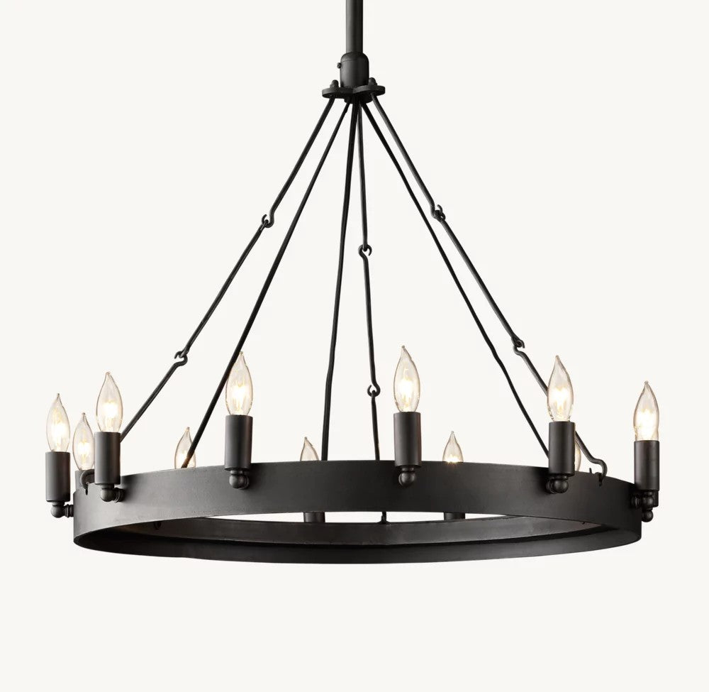 Camena Vintage Candelabra Round Chandelier