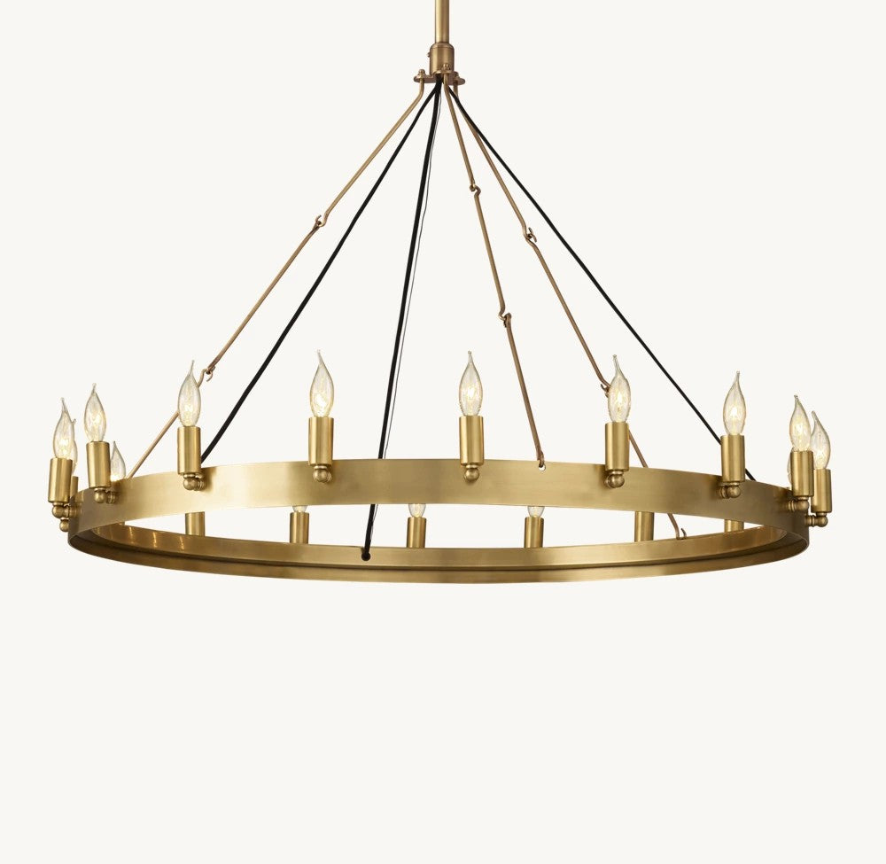 Camena Vintage Candelabra Round Chandelier