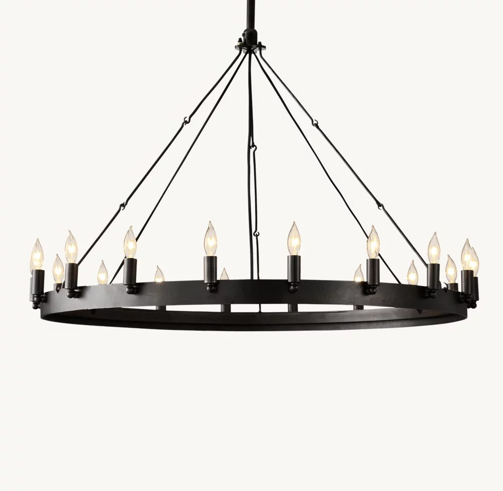 Camena Vintage Candelabra Round Chandelier