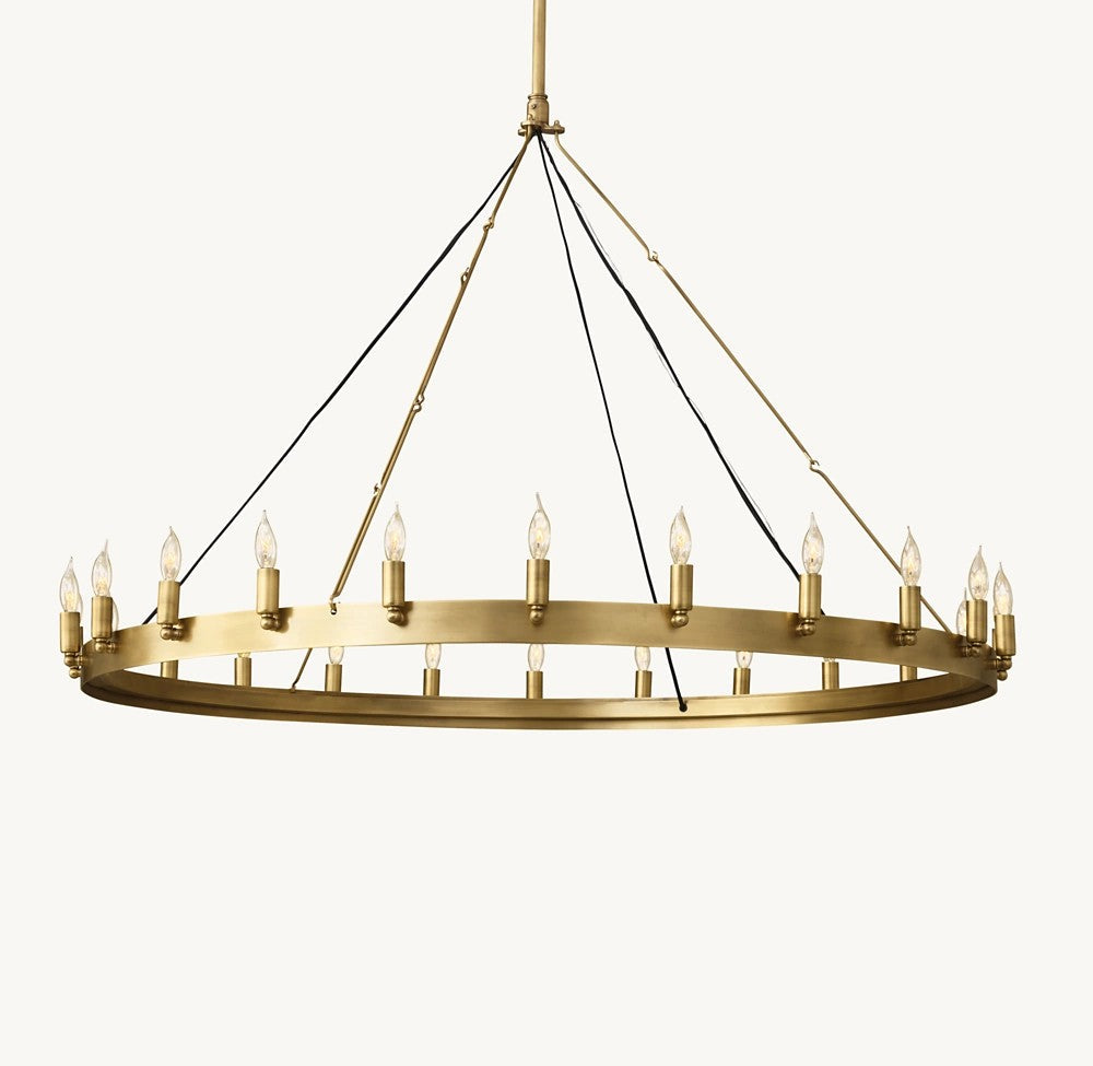Camena Vintage Candelabra Round Chandelier