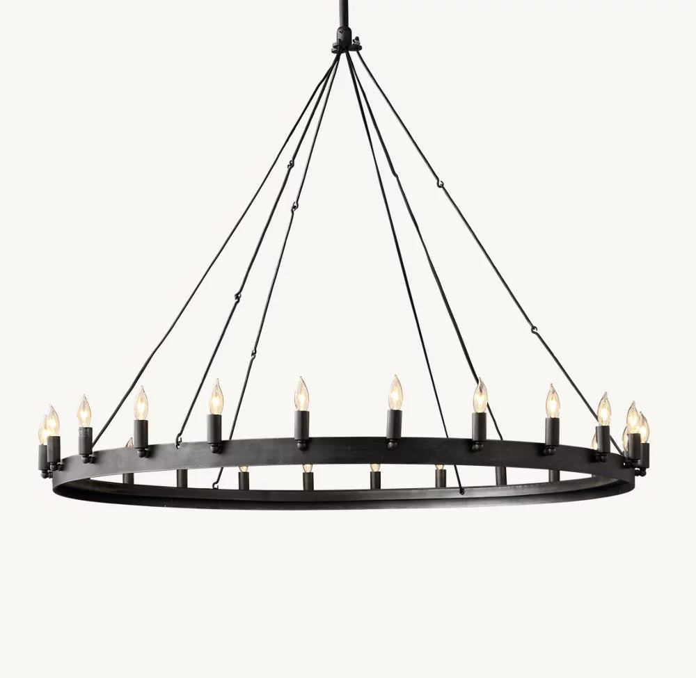 Camena Vintage Candelabra Round Chandelier